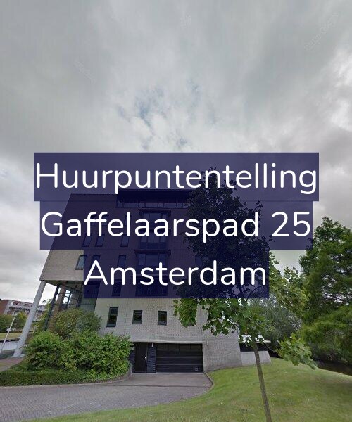 Foto gevel Huurpuntentelling voor Gaffelaarspad 25, Amsterdam