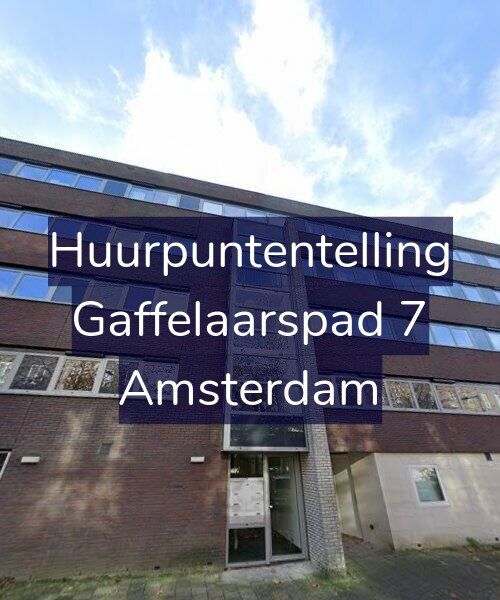 Foto gevel Huurpuntentelling voor Gaffelaarspad 7, Amsterdam
