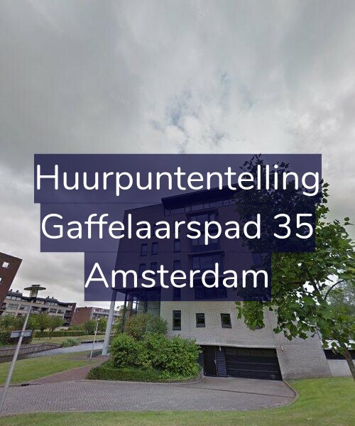 Foto gevel Huurpuntentelling voor Gaffelaarspad 35, Amsterdam