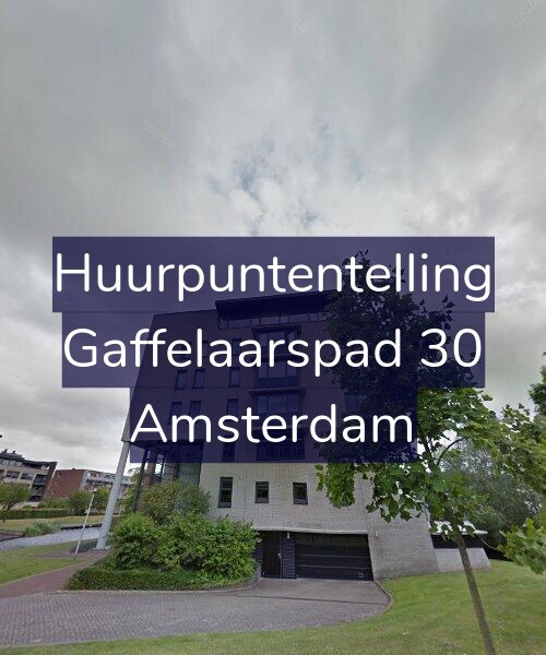 Foto gevel Huurpuntentelling voor Gaffelaarspad 30, Amsterdam