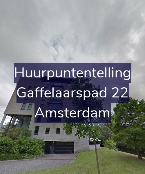Foto gevel Huurpuntentelling voor Gaffelaarspad 22, Amsterdam