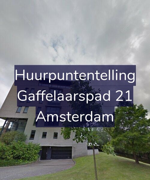 Foto gevel Huurpuntentelling voor Gaffelaarspad 21, Amsterdam