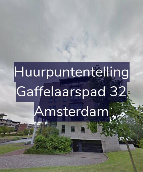 Foto gevel Huurpuntentelling voor Gaffelaarspad 32, Amsterdam
