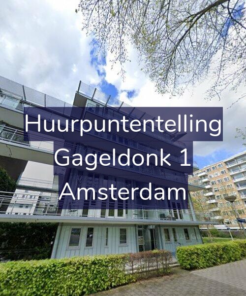 Foto gevel Huurpuntentelling voor Gageldonk 1, Amsterdam