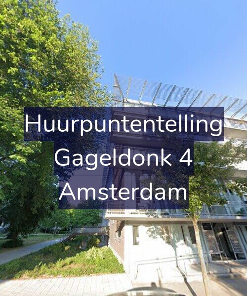 Foto gevel Huurpuntentelling voor Gageldonk 4, Amsterdam