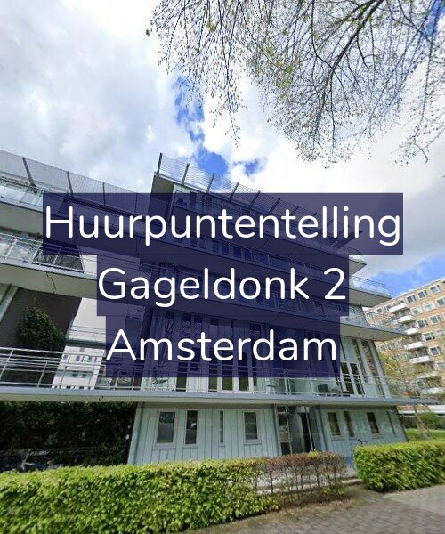 Foto gevel Huurpuntentelling voor Gageldonk 2, Amsterdam