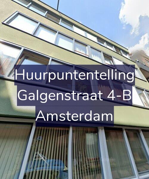 Foto gevel Huurpuntentelling voor Galgenstraat 4-B, Amsterdam