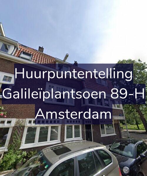 Foto gevel Huurpuntentelling voor Galileïplantsoen 89-H, Amsterdam