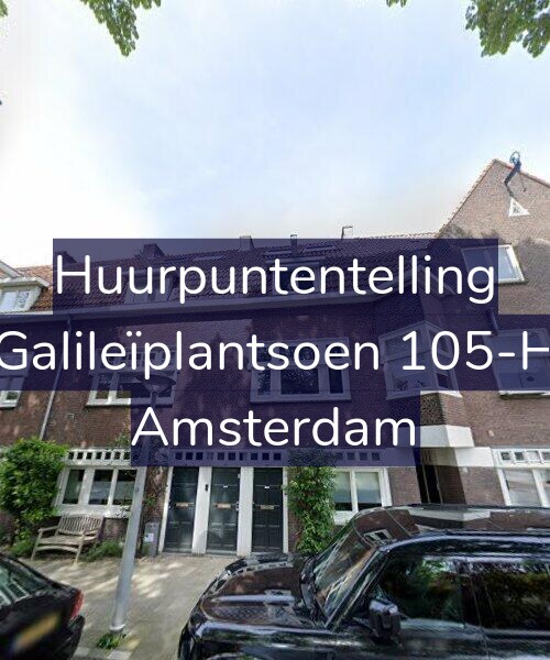 Foto gevel Huurpuntentelling voor Galileïplantsoen 105-H, Amsterdam