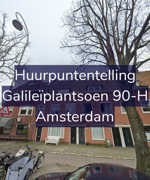 Foto gevel Huurpuntentelling voor Galileïplantsoen 90-H, Amsterdam