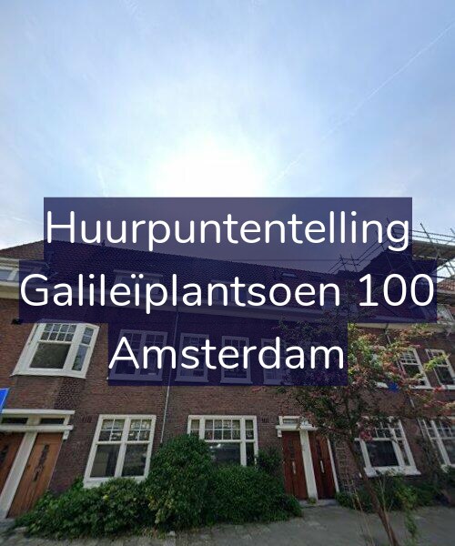 Foto gevel Huurpuntentelling voor Galileïplantsoen 100, Amsterdam
