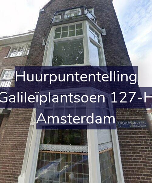 Foto gevel Huurpuntentelling voor Galileïplantsoen 127-H, Amsterdam