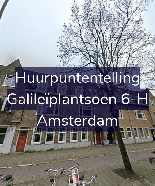 Foto gevel Huurpuntentelling voor Galileïplantsoen 6-H, Amsterdam