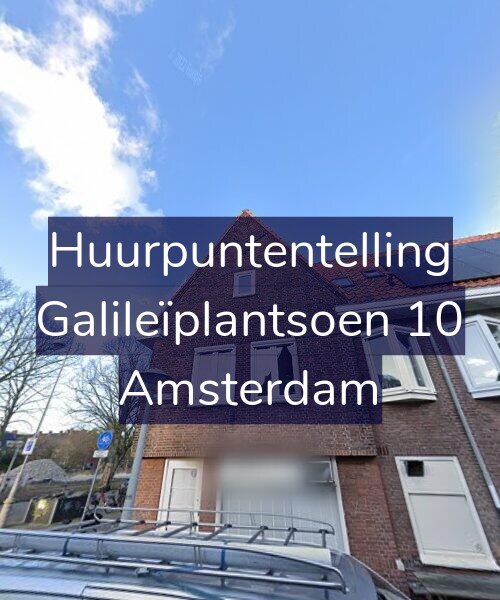 Foto gevel Huurpuntentelling voor Galileïplantsoen 10, Amsterdam