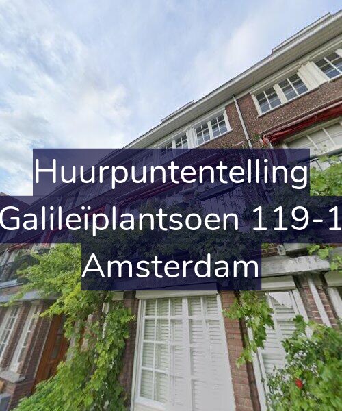 Foto gevel Huurpuntentelling voor Galileïplantsoen 119-1, Amsterdam