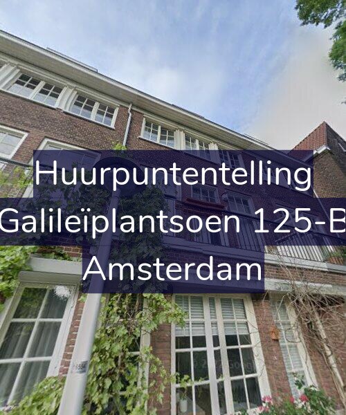 Foto gevel Huurpuntentelling voor Galileïplantsoen 125-B, Amsterdam