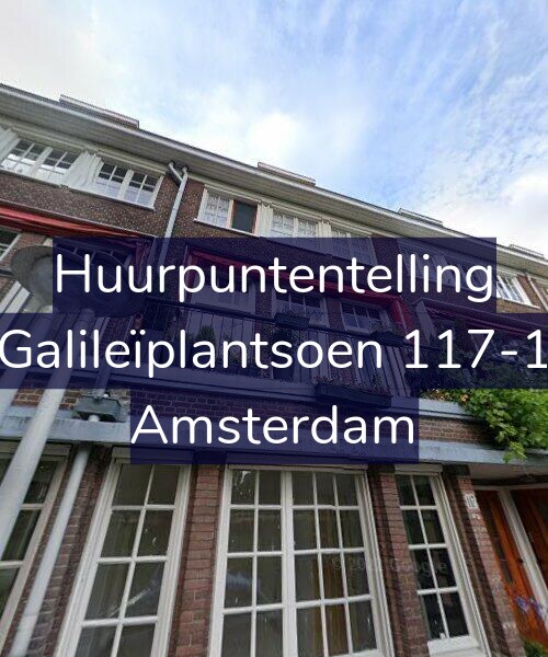 Foto gevel Huurpuntentelling voor Galileïplantsoen 117-1, Amsterdam