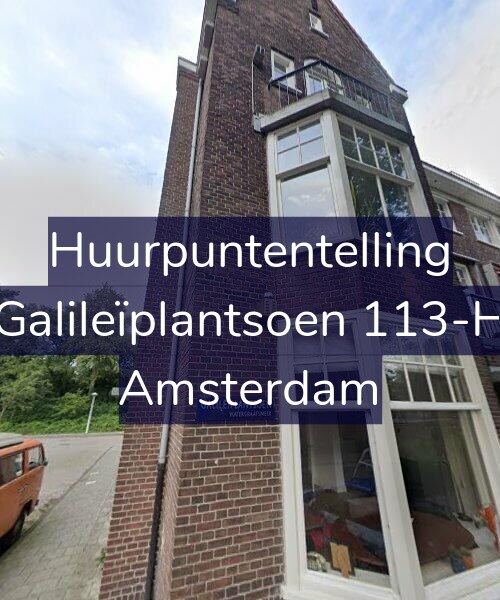 Foto gevel Huurpuntentelling voor Galileïplantsoen 113-H, Amsterdam