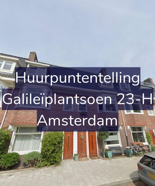 Foto gevel Huurpuntentelling voor Galileïplantsoen 23-H, Amsterdam