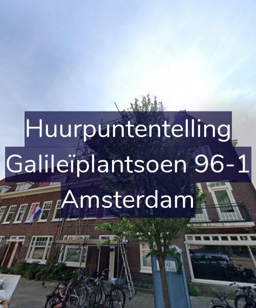 Foto gevel Huurpuntentelling voor Galileïplantsoen 96-1, Amsterdam