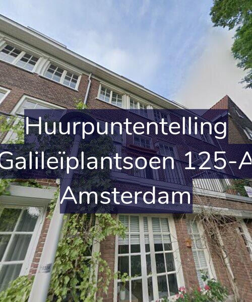 Foto gevel Huurpuntentelling voor Galileïplantsoen 125-A, Amsterdam