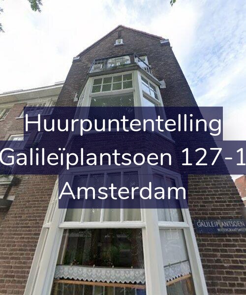 Foto gevel Huurpuntentelling voor Galileïplantsoen 127-1, Amsterdam