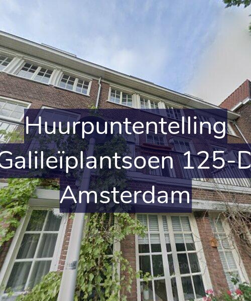Foto gevel Huurpuntentelling voor Galileïplantsoen 125-D, Amsterdam
