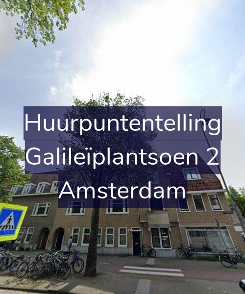 Foto gevel Huurpuntentelling voor Galileïplantsoen 2, Amsterdam