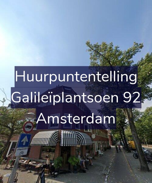 Foto gevel Huurpuntentelling voor Galileïplantsoen 92, Amsterdam