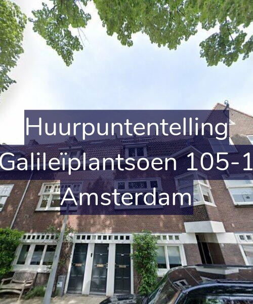 Foto gevel Huurpuntentelling voor Galileïplantsoen 105-1, Amsterdam