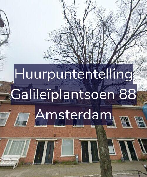 Foto gevel Huurpuntentelling voor Galileïplantsoen 88, Amsterdam