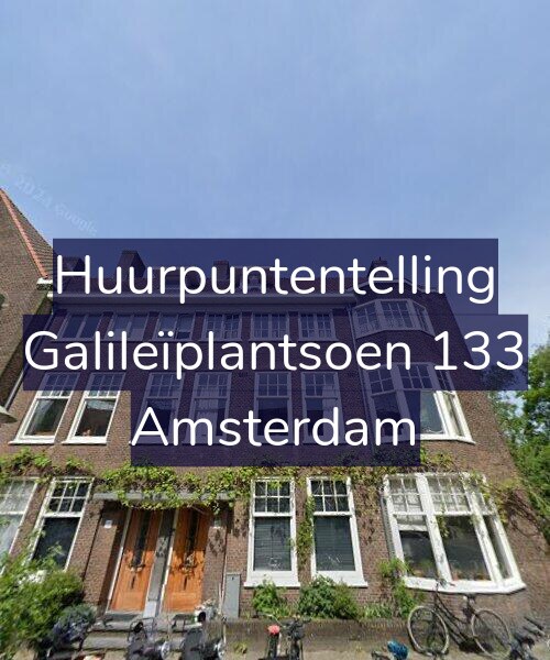 Foto gevel Huurpuntentelling voor Galileïplantsoen 133, Amsterdam
