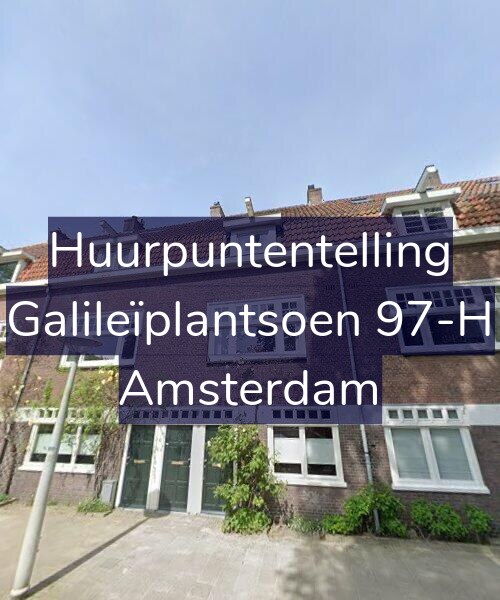 Foto gevel Huurpuntentelling voor Galileïplantsoen 97-H, Amsterdam