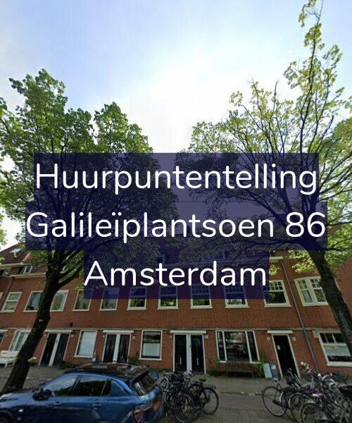 Foto gevel Huurpuntentelling voor Galileïplantsoen 86, Amsterdam