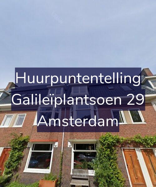 Foto gevel Huurpuntentelling voor Galileïplantsoen 29, Amsterdam