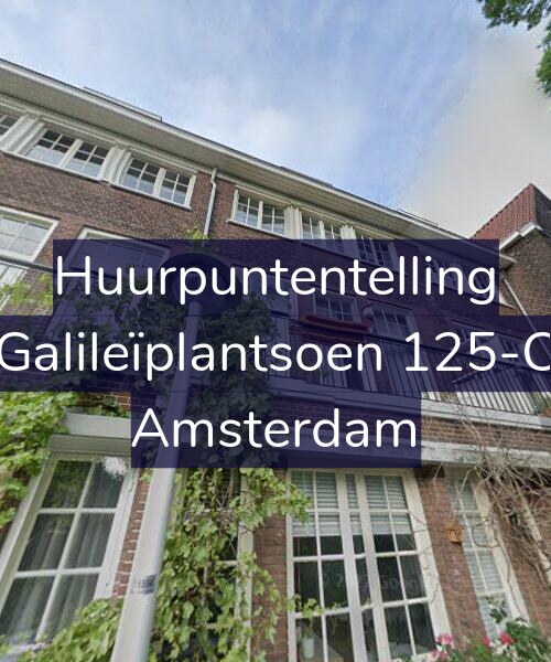 Foto gevel Huurpuntentelling voor Galileïplantsoen 125-C, Amsterdam