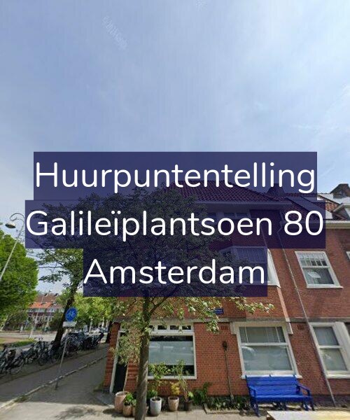 Foto gevel Huurpuntentelling voor Galileïplantsoen 80, Amsterdam
