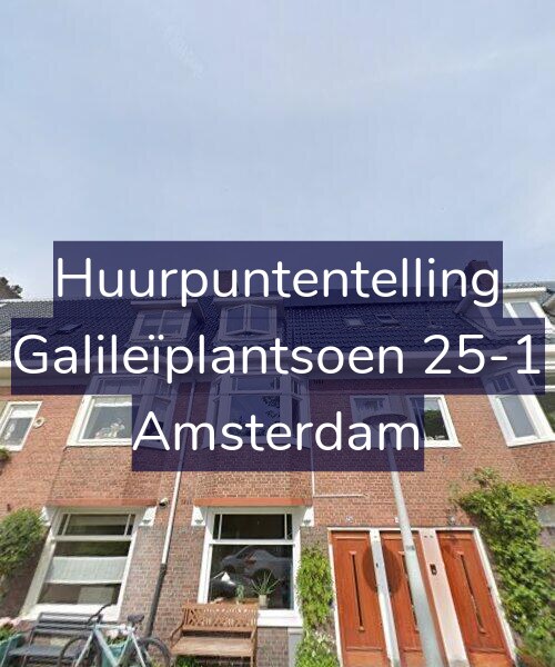 Foto gevel Huurpuntentelling voor Galileïplantsoen 25-1, Amsterdam