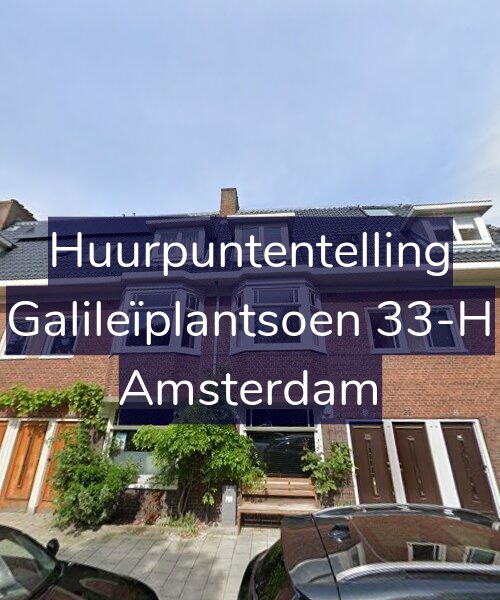 Foto gevel Huurpuntentelling voor Galileïplantsoen 33-H, Amsterdam