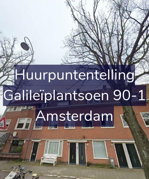 Foto gevel Huurpuntentelling voor Galileïplantsoen 90-1, Amsterdam