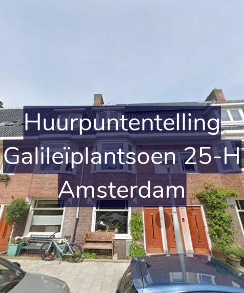 Foto gevel Huurpuntentelling voor Galileïplantsoen 25-H, Amsterdam