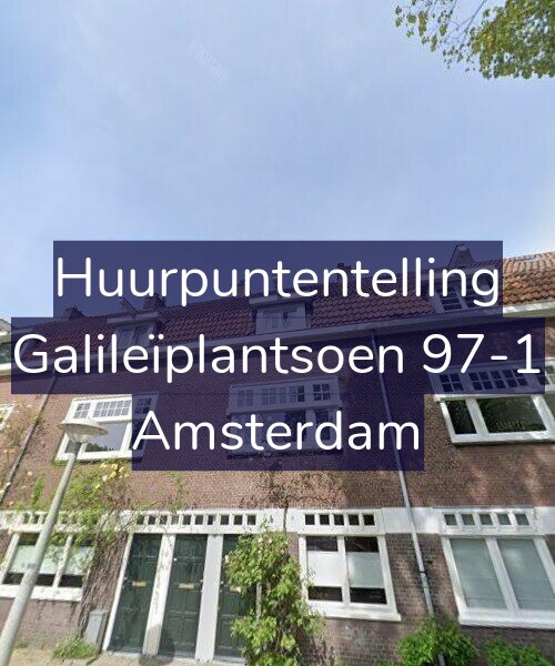 Foto gevel Huurpuntentelling voor Galileïplantsoen 97-1, Amsterdam