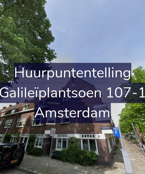 Foto gevel Huurpuntentelling voor Galileïplantsoen 107-1, Amsterdam