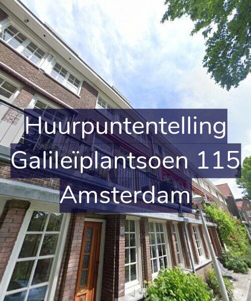 Foto gevel Huurpuntentelling voor Galileïplantsoen 115, Amsterdam