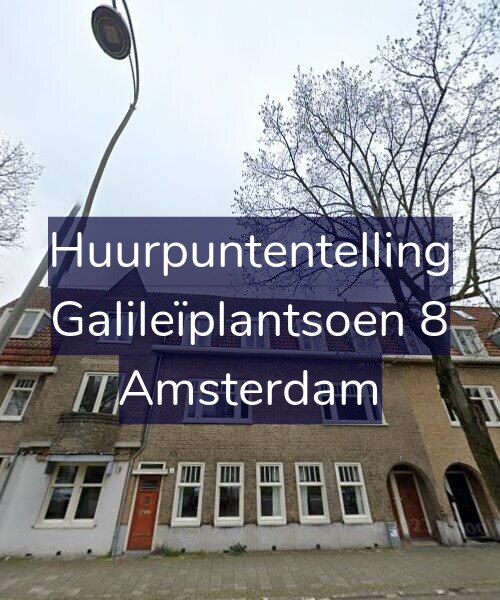 Foto gevel Huurpuntentelling voor Galileïplantsoen 8, Amsterdam