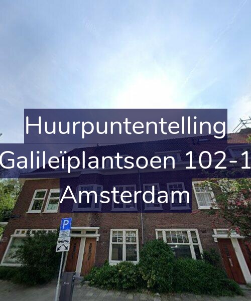 Foto gevel Huurpuntentelling voor Galileïplantsoen 102-1, Amsterdam
