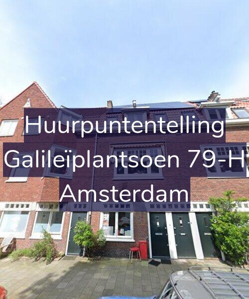 Foto gevel Huurpuntentelling voor Galileïplantsoen 79-H, Amsterdam