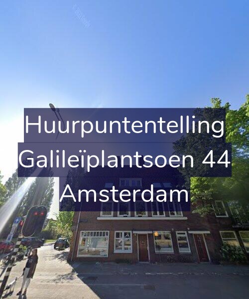 Foto gevel Huurpuntentelling voor Galileïplantsoen 44, Amsterdam