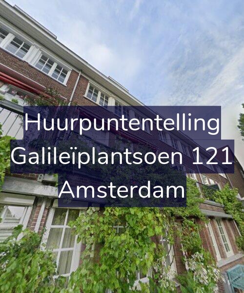 Foto gevel Huurpuntentelling voor Galileïplantsoen 121, Amsterdam