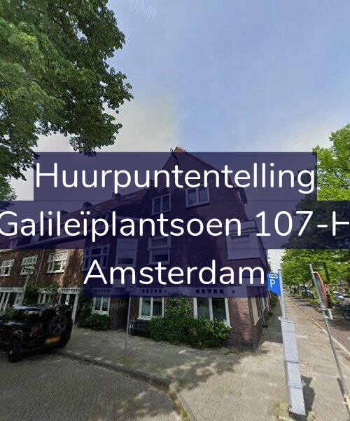 Foto gevel Huurpuntentelling voor Galileïplantsoen 107-H, Amsterdam